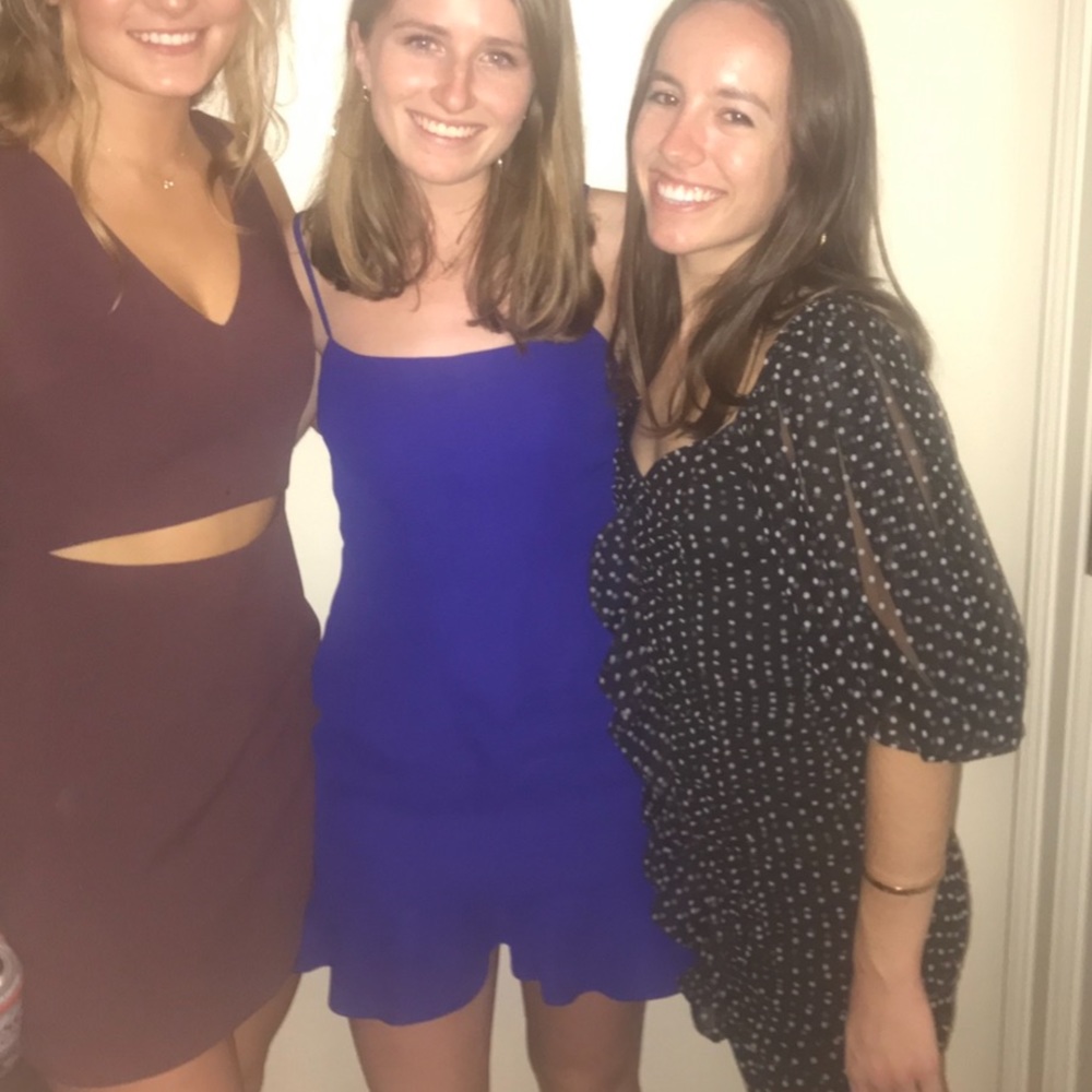 Lovers + Friends blue mini cocktail dress